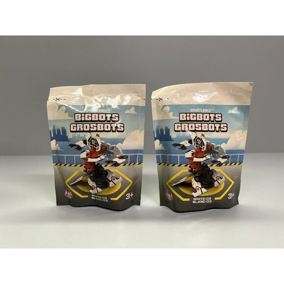 Wendy's Kids Meals Smart Links Big Bots 2021 Kids Toys Complete Lot of 4 New NIP - Picture 5 of 7